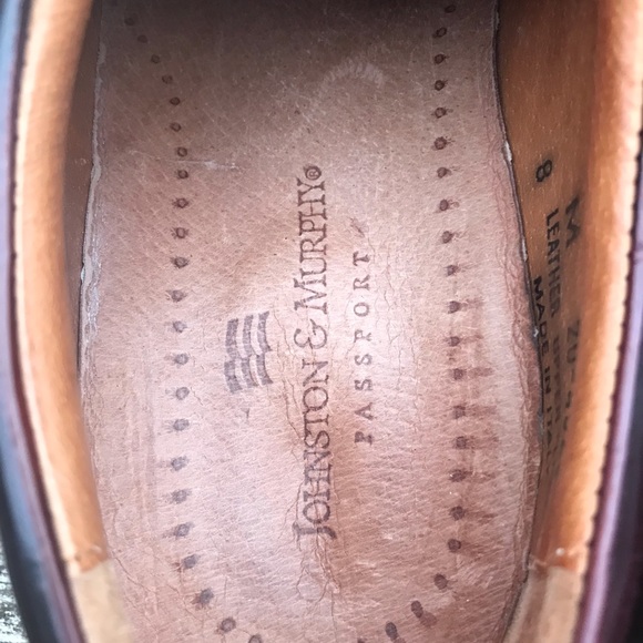 Johnston & Murphy Passport Men’s Leather Dress Shoes. Size 8 - Picture 4 of 8